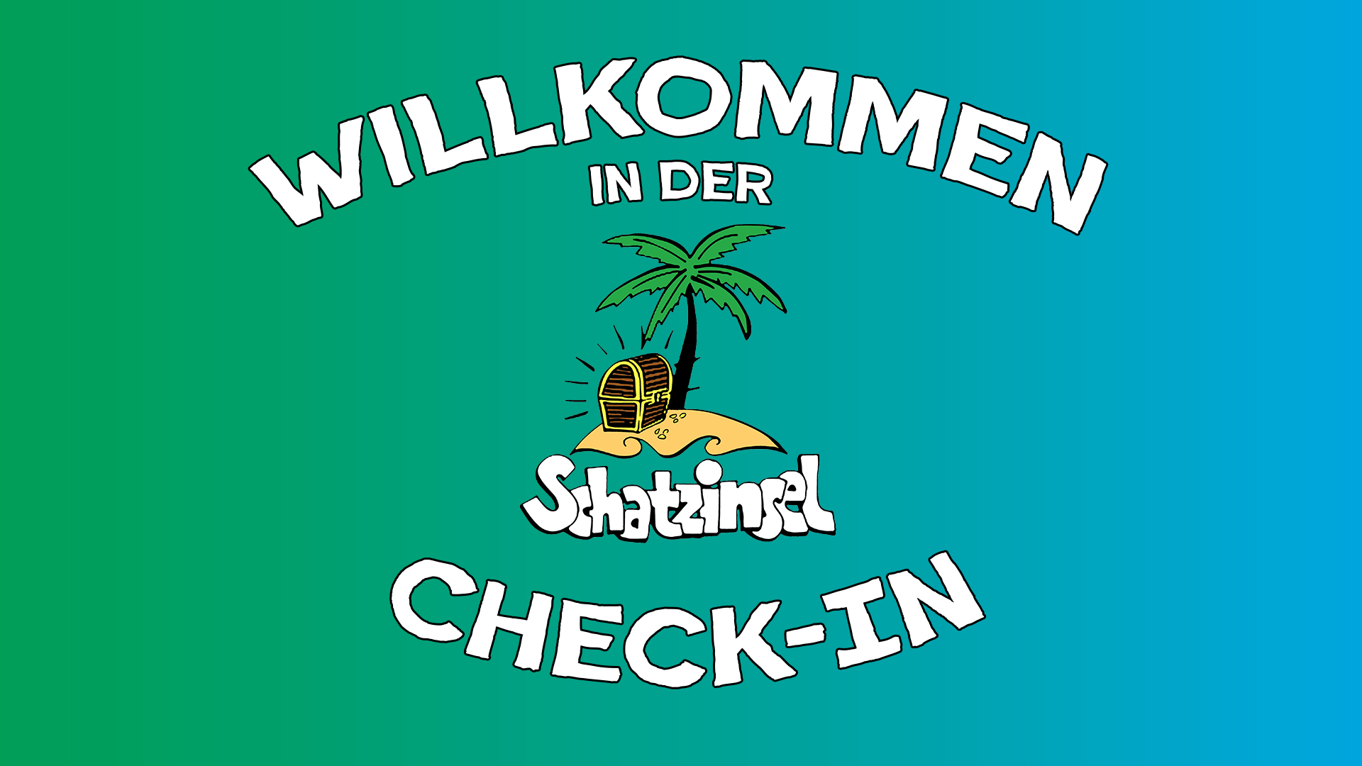 Schatzinsel Check-In Grafik